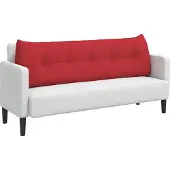 vidaXL Rückenkissen Rot 160 x 24 x 50 cm Stoff 42014540