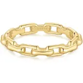 Ania Haie - RING - PAPER CLIP LINK - silver