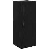 vidaXL Wandschrank Schwarz Eichen-Optik 34,5 x 34 x 90 cm