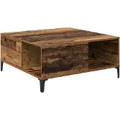 vidaXL Couchtisch Altholz 80 x 80 x 36,5 cm Holzwerkstoff