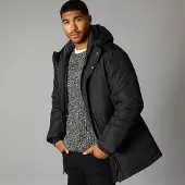 French Connection Herren Parka Jacke Schwarz