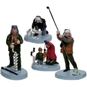Santaville Eisfischer Polyresin 11 cm 4 Stück (multi)