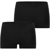 Schiesser Damen Shorts 2-Pack Unique Baumwolle - schwarz - Größe 42