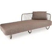 Stern Ära ILA Recamiere Aluminium/Stoffbezug inkl. Kissenset
