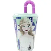 Disney Frozen Becher mit Strohhalm Frozen CZ11363 430 ml