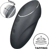 Satisfyer Tap &amp; Climax 1 - 2in1 Klitoris-Vibrator (grau)