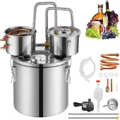 Vevor Alkoholdestillieranlage Moonshine Still 11,4 L Wasseralkoholdestillieranlage für schnelles Abkühlen