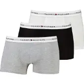 Tommy Hilfiger Herren 3er-Pack Trunks – Grau Meliert/Schwarz/Weiß – XXL