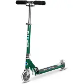 Micro mobility Micro Sprite Forest Green LED, Jugend, Klassischer Roller, Unisex, Asphalt, 100 kg, 2 Rad/Räder