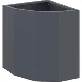 vidaXL Eckpflanzer Anthrazit 30 x 30 x 35 cm Stahl