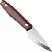 Nordic Knife Design Kiridashi 2045 Satin 12C27, Plum Micarta, Fahrtenmesser