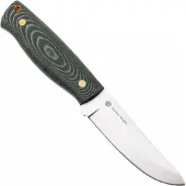 Nordic Knife Design Visent 100 2050 Satin 14C28N, Green Micarta, Fahrtenmesser