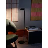 Flos Oblique F Stehleuchte, 3000K USB-C 107,4 cm, grau/Alu - , dimmbar, Grau, für Wohnzimmer, Aluminium