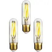 E3light 3-pack Leuchtmittel LED 7,5W T30 CRI90 dimmbar E27 - , dimmbar, Transparent, Glas