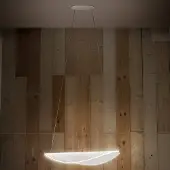 Stilnovo Hängelampe Diphy, dimmbar, weiß / opal, für Wohn- / Esszimmer, Aluminium, Modern