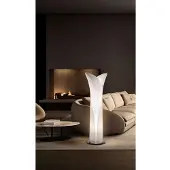 Slamp Las Palmas Stehleuchte XL Weiß - , Weiß, für Wohnzimmer, Kunststoff