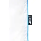 Beliani Bettdecke Weiß Entenfedern Entendaunen Leicht Warm 220 x 240 cm Bezug aus Baumwolle Waschbar Natürliche Füllung Frühling Sommer