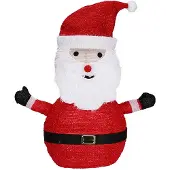 Wellhome Weihnachtsmann Mit Warmweißen Leds 63x40x68 Cm