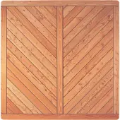Tetzner & Jentzsch T&J Sichtschutzzaun ESBJERG Lärche Sichtschutz Lamellenzaun, 180x180 cm