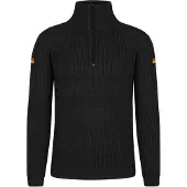 Normani Outdoor Sports Herren Troyer-Pullover Höntrup in Schwarz | Gr.: 6XL