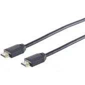 S-Impuls HDMI (ST-ST) 3 m 10K 120Hz HDMI 2.1 vergoldet juoda