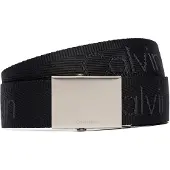 Calvin Klein Stoffgürtel "LOGO WEBBING PLAQUE 38MM FIXED" Größenverstellbar mit Metallschließe