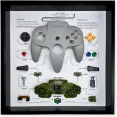 GRC - Retro Art Nintendo N64 Controller Display - Grey - Bild