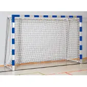 Sport-Thieme Handballtor in Bodenhülsen stehend, 3x2 m, Blau-Silber, Verschweißte Eckverbindungen