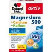 Queisser Pharma GmbH & Co. KG Doppelherz Magnesium 500+Calcium+Kalium Tabletten 100 St