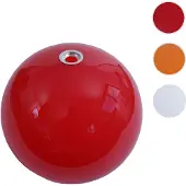 Mendler Lampenschirm HWC-M34 für Bogen- und Pendelleuchte, Ersatzschirm, Ø 40cm, Kunststoff ~ rot
