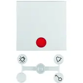 Hager 16211909, Weiß, Kunststoff, Thermoplast, Schraubenlos, Jede Marke, Matte, 1 Stück(e)