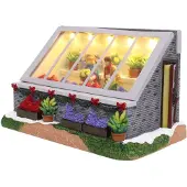 Santaville Altmodisches Gewächshaus mit LED Polyresin 21 cm (multi)