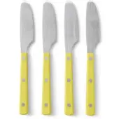 HK Living - 70's Buttermesser, lemon (4er-Set)