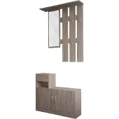 HTI Garderobenpaneel mit Schuhschrank Thekla Sonoma