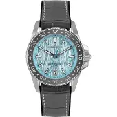 Jacques Lemans 1-2205F Herrenuhr Quarz Liverpool Diver Grau/Eisblau