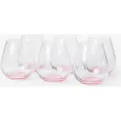 Sissy-Boy Wassergläser Mit Rillenmuster - Rosa
