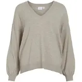 Vila Vicomfy L/S V-Neck Oversize Knit Top/Pb