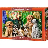 Castorland Puzzle Welpen, Fü rze und Vö gel haben 500 Puppen gefunden