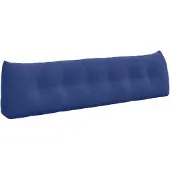 vidaXL Rücken Kissen Polizeiblau 180 x 24 x 50 cm Samt