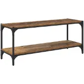 vidaXL TV-Schränk Altholz 100x33x41cm Verbundholz und Eisen
