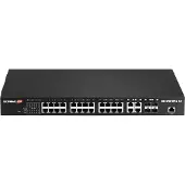 Edimax GS-5424PLC V2, Managed, Gigabit Ethernet (10/100/1000), Vollduplex, Power over Ethernet (PoE), Rack-Einbau, 1U