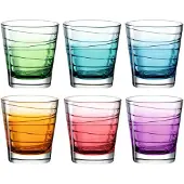 Leonardo Whiskyglas "VARIO STRUTTURA" 250 ml, Farbverlauf, 6-teilig