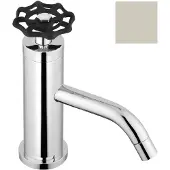 Sapho INDUSTRY Waschtischarmatur ohne Ablaufgarnitur, Höhe 162 mm, Nickel/schwarz