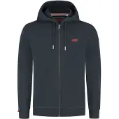 Superdry für Herren. M2014128A Essential Logo Zip Sweatshirt navy (M), Lässig, Baumwolle, Marine