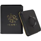 Cook Concept Schwarze und goldene Metall-Cafébox M12