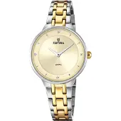 Festina Damen Uhr Fashion Edelstahl Armbanduhr silber gold UF20625/2