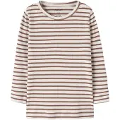 Name it Langarmshirt "NMNBANI LS XSL TOP NOOS" Ringel-Look in toller Rippen-Qualität