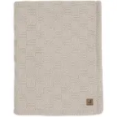 Jollein Decke 75x100 cm Box Knit/Velvet, Warm Sand