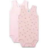 Sanetta Baby-Body ärmellos (Doppelpack) rosa Regenbogen 104