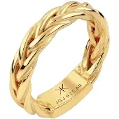 KUZZOI Ring 925 Sterling Silber in Gold | Gr.: 62